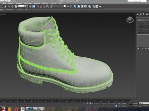 timberland boot 3D Model