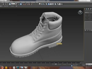 timberland boot 3D Model