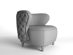 annabelle armchair heritage 3D Модель
