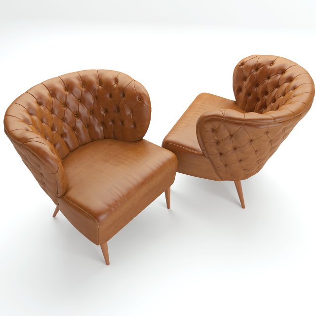 fado armchair leather 3D Modell .c4d .max .obj .3ds .fbx .stl .blend