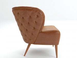 fado armchair leather 3D Modell