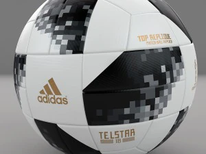 adidas telstar 18 world cup top replique 3D Model