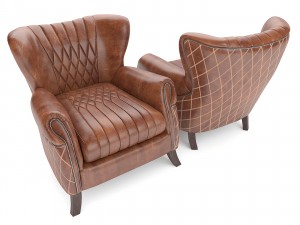 armchair vintage country 3D Model