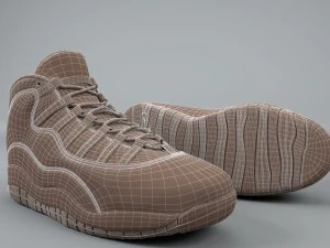 air jordan 10 retro Modèle 3D