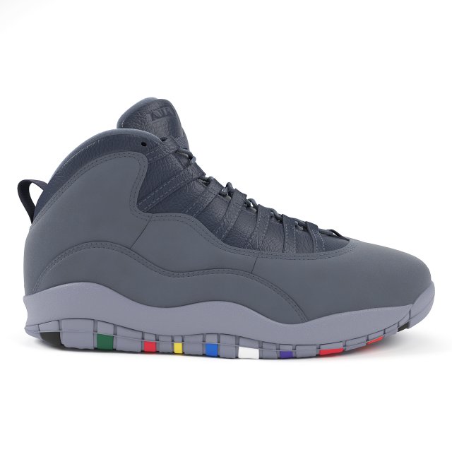 air jordan 10 retro nike 3D in 3DExport