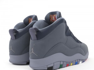 air jordan 10 retro nike Modelo 3D