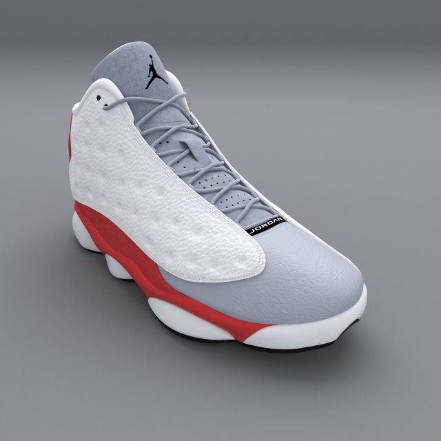 air jordan 13 retro 3D 모델 .c4d .max .obj .3ds .fbx .stl .blend 