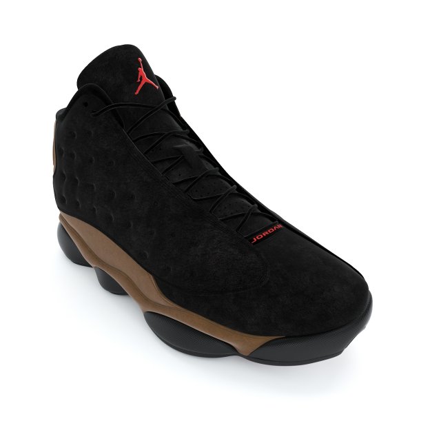 air jordan 13 retro Model 3D .c4d .max .obj .3ds .fbx .stl .blend 