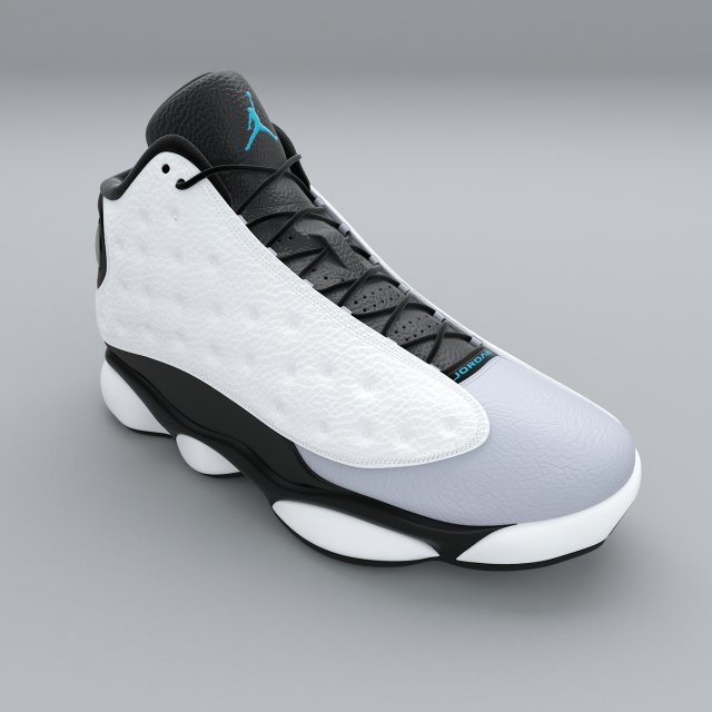 air jordan 13 retro 3D मॉडल .c4d .max .obj .3ds .fbx .stl .blend 