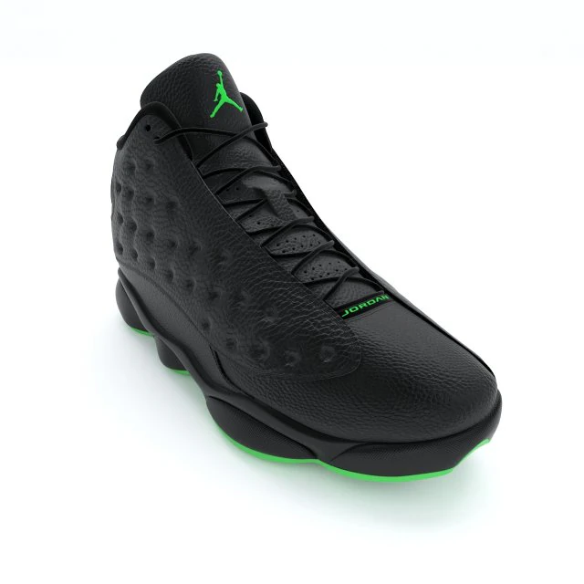 Air Jordan 13 ретро 3D Модель .c4d .max .obj .3ds .fbx .stl .blend 