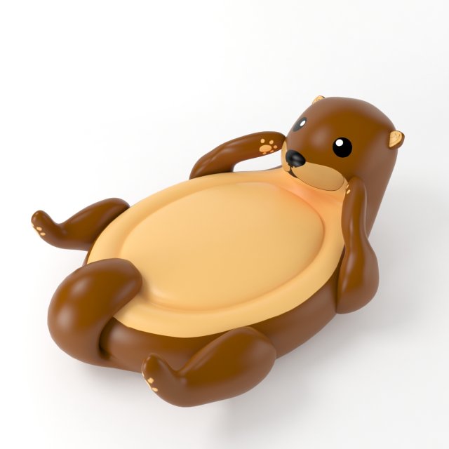 inflatable otter Modèle 3D .c4d .max .obj .3ds .fbx .stl .blend 