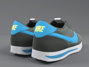nike cortez basic nylon 3D Model