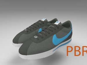 nike cortez basic nylon 3D Model