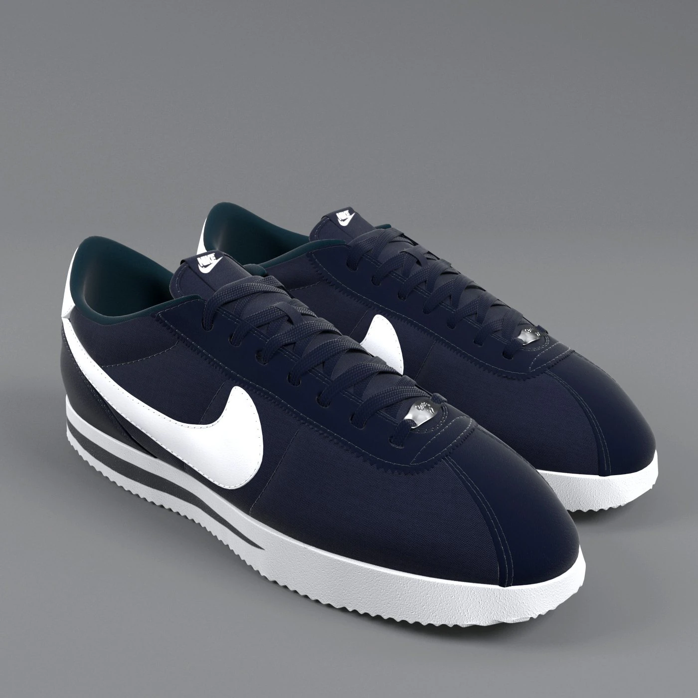 nike cortez basic nylon 3D Model .c4d .max .obj .3ds .fbx .stl .blend 