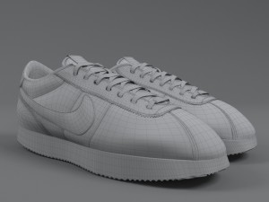 nike cortez basic nylon 3Dモデル