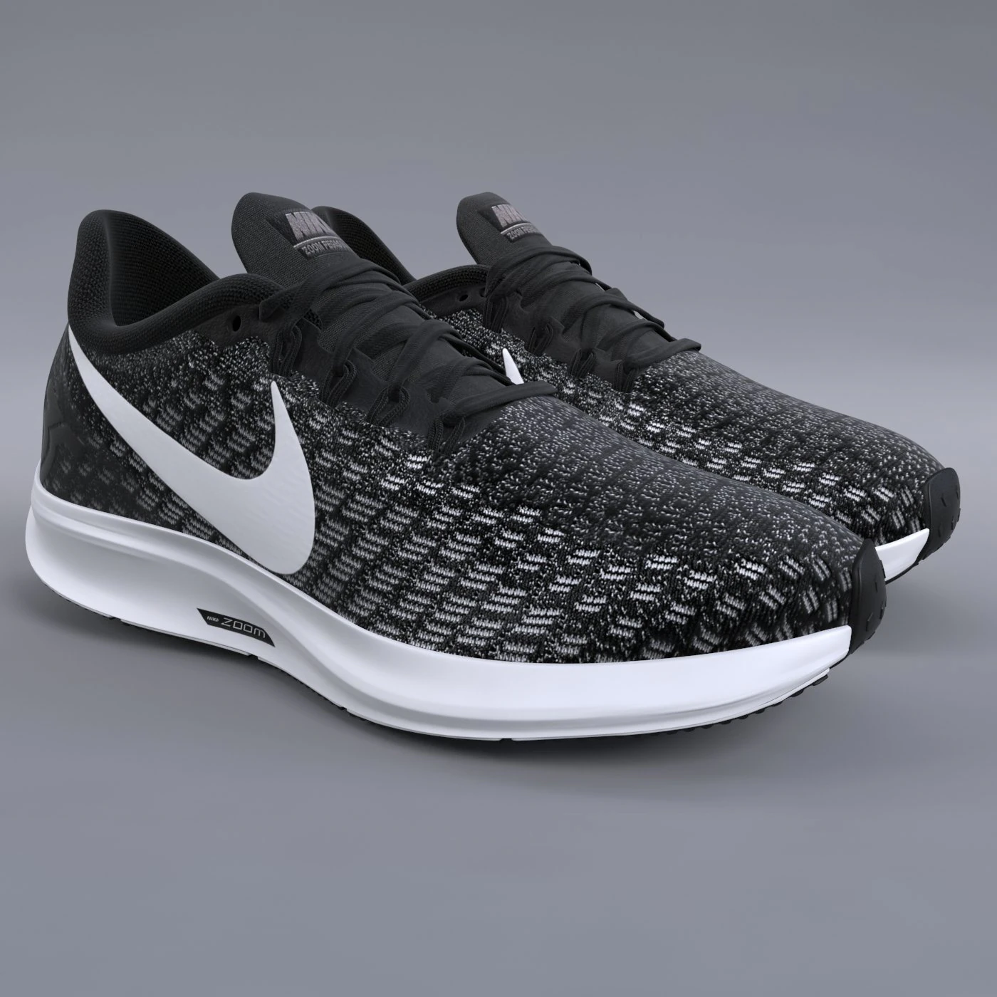 nike air zoom pegasus 35 pbr 3D Model .c4d .max .obj .3ds .fbx .stl .blend 