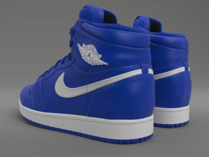 air jordan 1 retro high pbr Model 3D