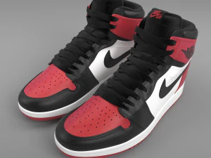 air jordan 1 retro hoge pbr 3D Model