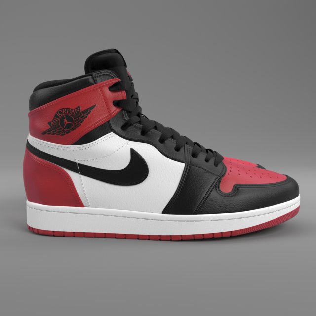 air jordan 1 retro high pbr 3D Model in Clothing 3DExport