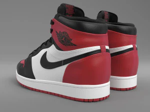 air jordan 1 retro high pbr 3D Model