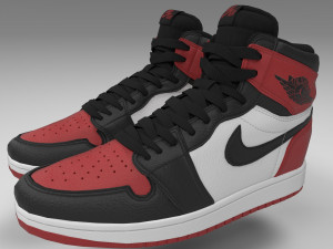 air jordan 1 retro high pbr 3D Модель