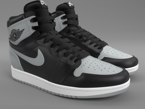 air jordan 1 retro high pbr Modelo 3D