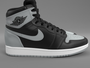 air jordan 1 retro high pbr Modelo 3D