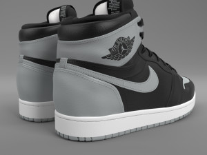air jordan 1 retro high pbr Modelo 3D