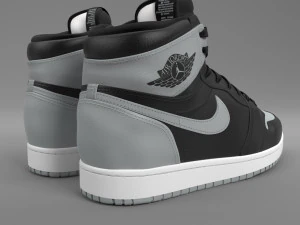 air jordan 1 retro high pbr Model 3D
