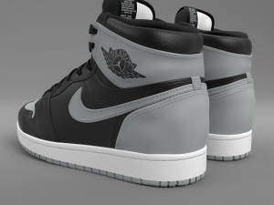 air jordan 1 retro high pbr Modelo 3D