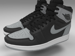 air jordan 1 retro high pbr Modelo 3D