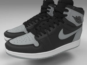 air jordan 1 retro high pbr Model 3D
