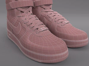 air force 1 nike pbr 3D Model