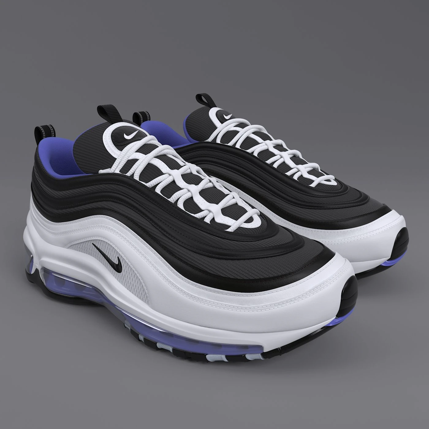 air max 97 nike pbr 3D Model .c4d .max .obj .3ds .fbx .stl .blend