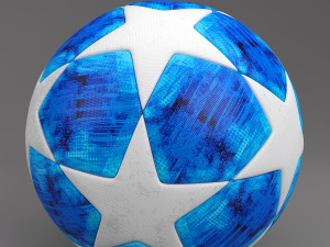 uefa champions league finale 18 ball pbr 3D Модель