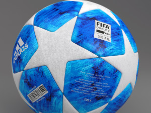 uefa champions league finale 18 ball pbr 3D Модель