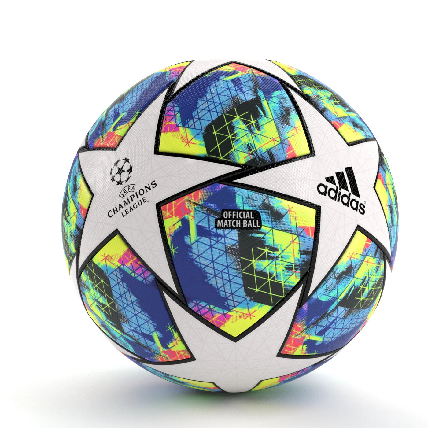 uefa champions league finale 19 ball pbr 3D Model .c4d .max .obj .3ds .fbx .stl .blend