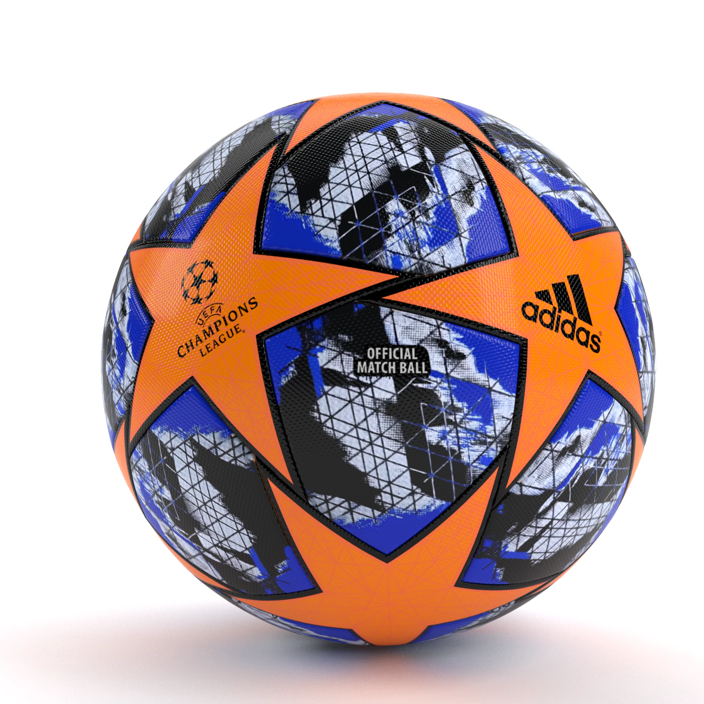 uefa champions league finale 19 ball pbr 3D Model .c4d .max .obj .3ds .fbx .stl .blend