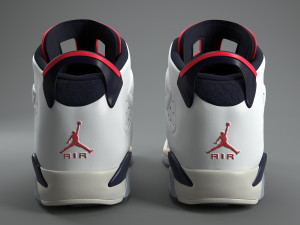air jordan 6 retro pbr 3D Model