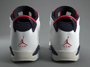 air jordan 6 retro pbr 3D Model