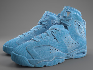 air jordan 6 retro pbr 3D Model