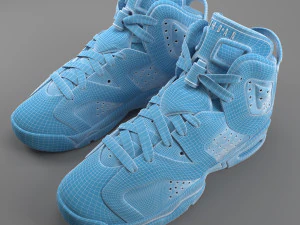 air jordan 6 retro pbr 3D Model