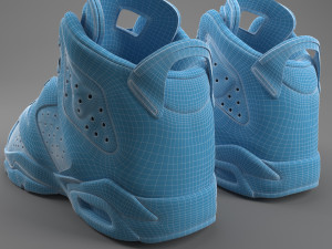 air jordan 6 retro pbr 3D Model