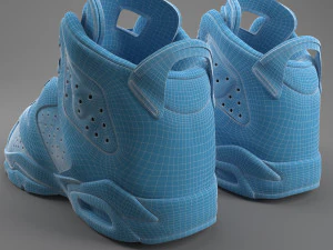 air jordan 6 retro pbr 3D Model