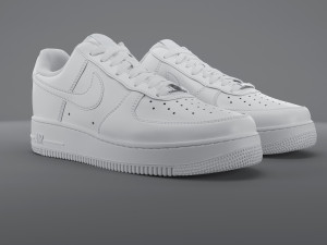 air force 1 low nike pbr Modelo 3D