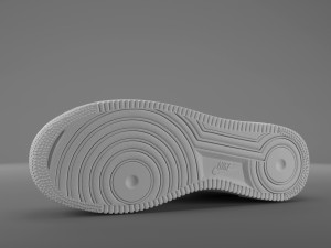 air force 1 low nike pbr Modelo 3D