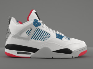 air jordan 4 retro what the pbr Model 3D