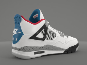 air jordan 4 retro what the pbr Model 3D