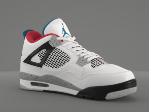 air jordan 4 retro what the pbr Model 3D