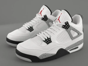 air jordan 4 retro cement pbr 3D Model